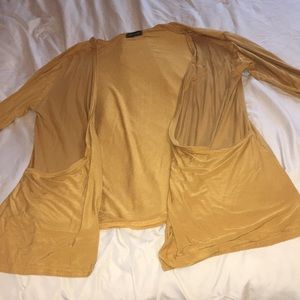 Dark yellow cardigan
